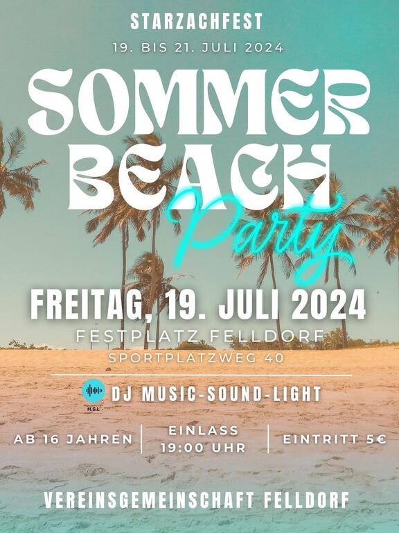 Summer Beach Party VG Felldorf 19.07.2024 1