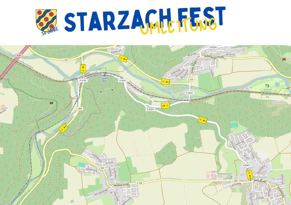 Starzachfest2024 Umleitung